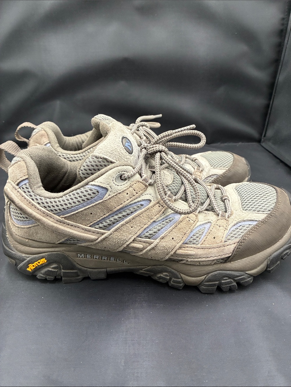 Merrell Moab 2 Women’s size 10 Tan and Gray Trail Waterproof Hiking Sneakers